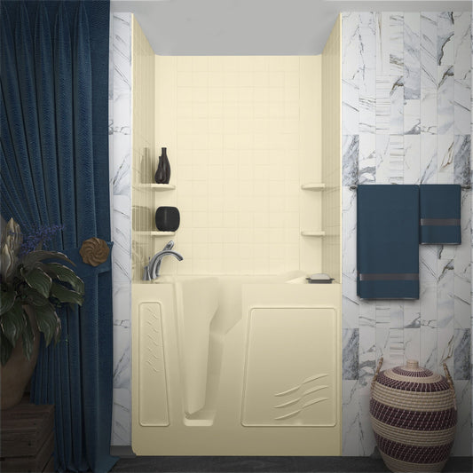 4 in. Tiling Walk-in Bathtub Wall Surround System in - Luxe Bathroom Vanities Luxury Bathroom Fixtures Bathroom Furniture