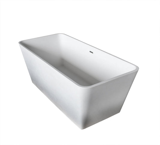 Atlantis Whirlpools Bealey 27 x 60 Artificial Stone Freestanding Bathtub - Luxe Bathroom Vanities Luxury Bathroom Fixtures Bathroom Furniture