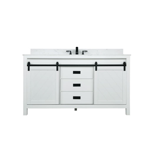 Altair Kinsley 60" Single Bathroom Vanity Set Countertop without Mirror - Luxe Bathroom Vanities