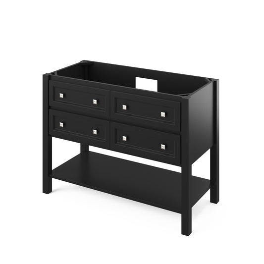 Hardware Resources Jeffrey Alexander 48" Adler Vanity, undermount rectangle bowl - Luxe Bathroom Vanities