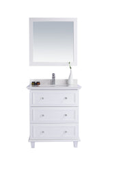 Luna - 30 - Cabinet with Counter - Luxe Bathroom Vanities Luxury Bathroom Fixtures Bathroom Furniture