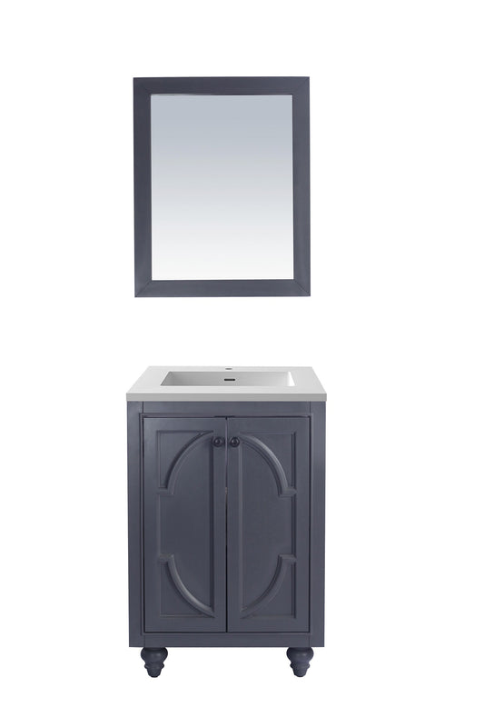 Odyssey - 24 - Cabinet with VIVA Stone Solid Surface Countertop - Luxe Bathroom Vanities Luxury Bathroom Fixtures Bathroom Furniture