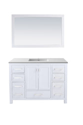 Wilson 48 - Cabinet with VIVA Stone Solid Surface Countertop - Luxe Bathroom Vanities Luxury Bathroom Fixtures Bathroom Furniture