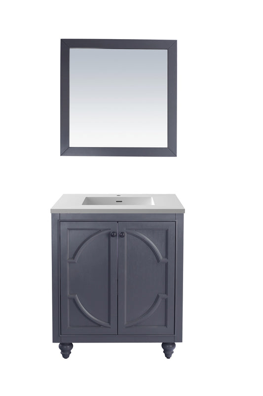 Odyssey - 30 - Cabinet with VIVA Stone Solid Surface Countertop - Luxe Bathroom Vanities Luxury Bathroom Fixtures Bathroom Furniture