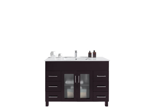 Nova 48 - Cabinet with Counter - Luxe Bathroom Vanities Luxury Bathroom Fixtures Bathroom Furniture