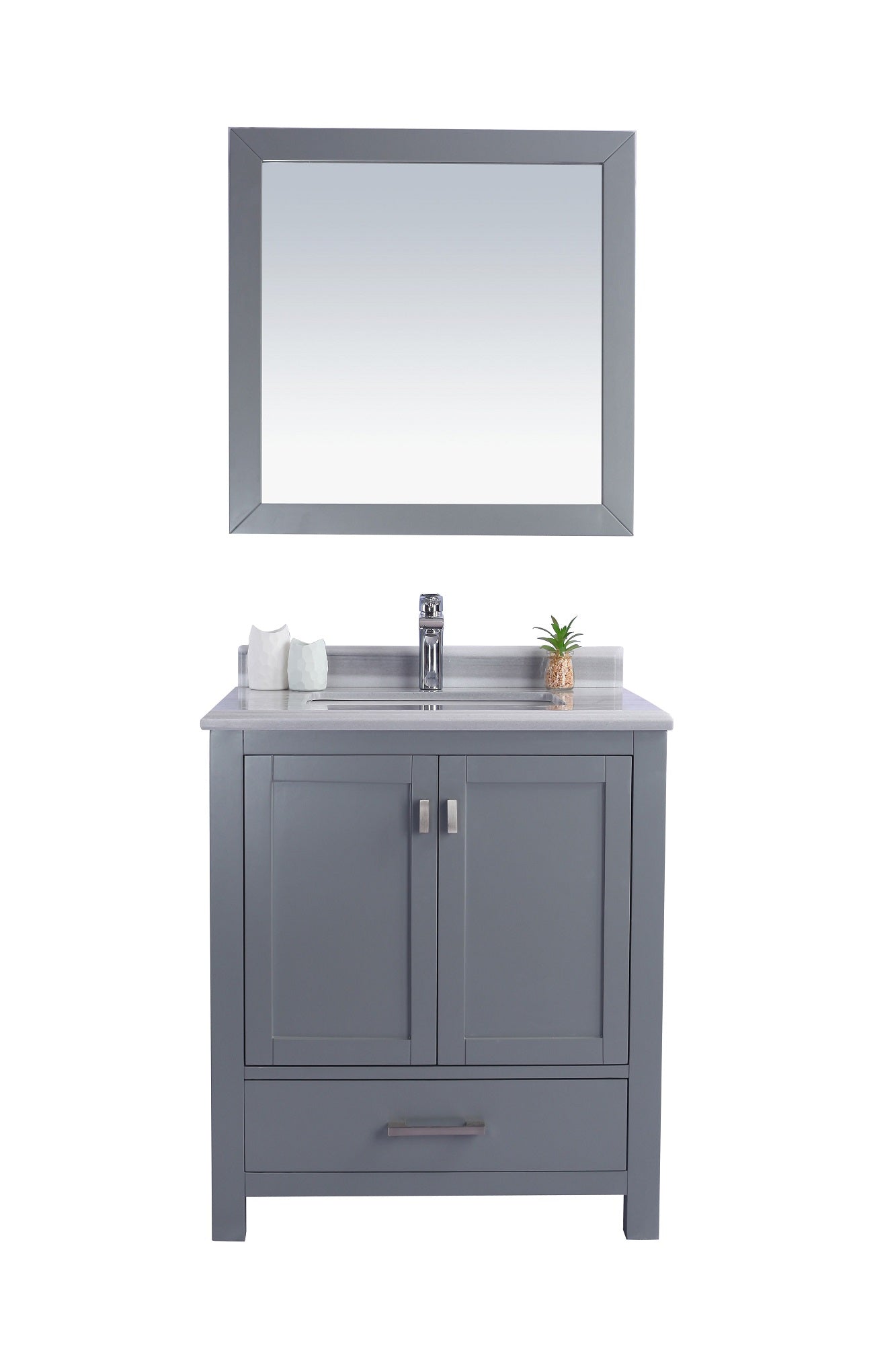 Wilson 30 - Cabinet with Countertop - Luxe Bathroom Vanities Luxury Bathroom Fixtures Bathroom Furniture