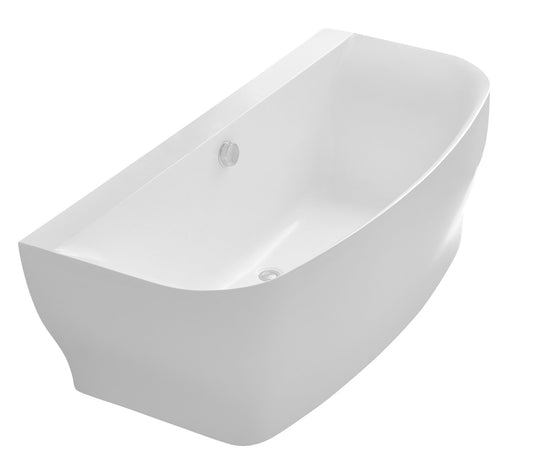 Bank Series 5.41 ft. Freestanding Bathtub in White - Luxe Bathroom Vanities Luxury Bathroom Fixtures Bathroom Furniture