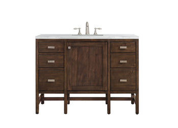 James Martin Addison 48" Single Vanity Cabinet with 3 CM Countertop - Luxe Bathroom Vanities