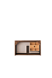 James Martin Milan 31.5" Single Vanity Cabinet with Metal Base (No Top) - Luxe Bathroom Vanities