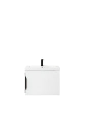 James Martin Columbia 24" Single Vanity with White Glossy Composite Countertop (No Metal Base) - Luxe Bathroom Vanities
