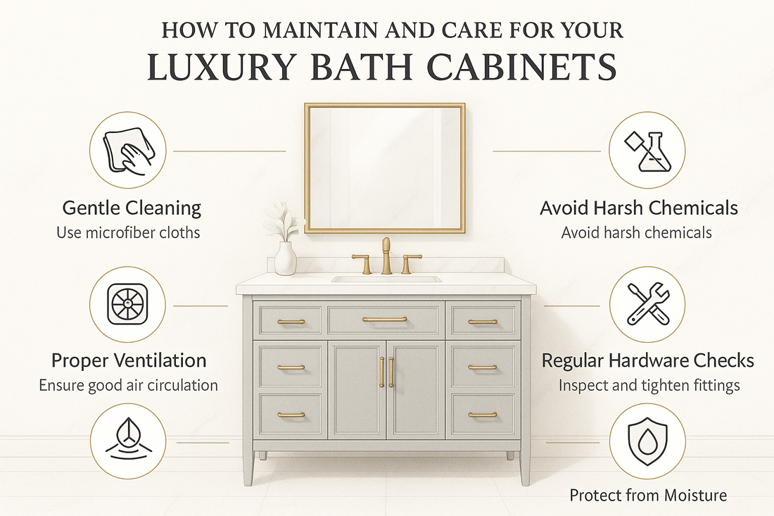 How to Maintain and Care for Your Luxury Bath Cabinets
