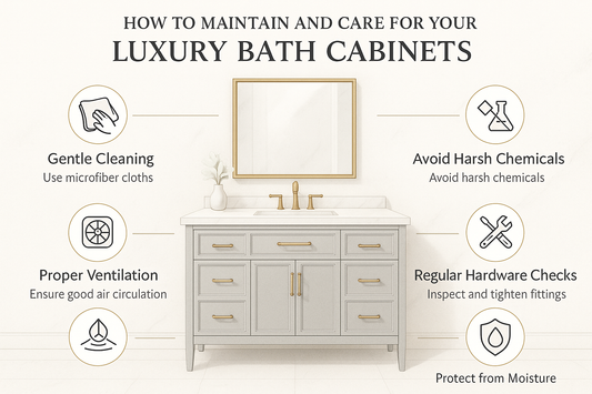 How to Maintain and Care for Your Luxury Bath Cabinets