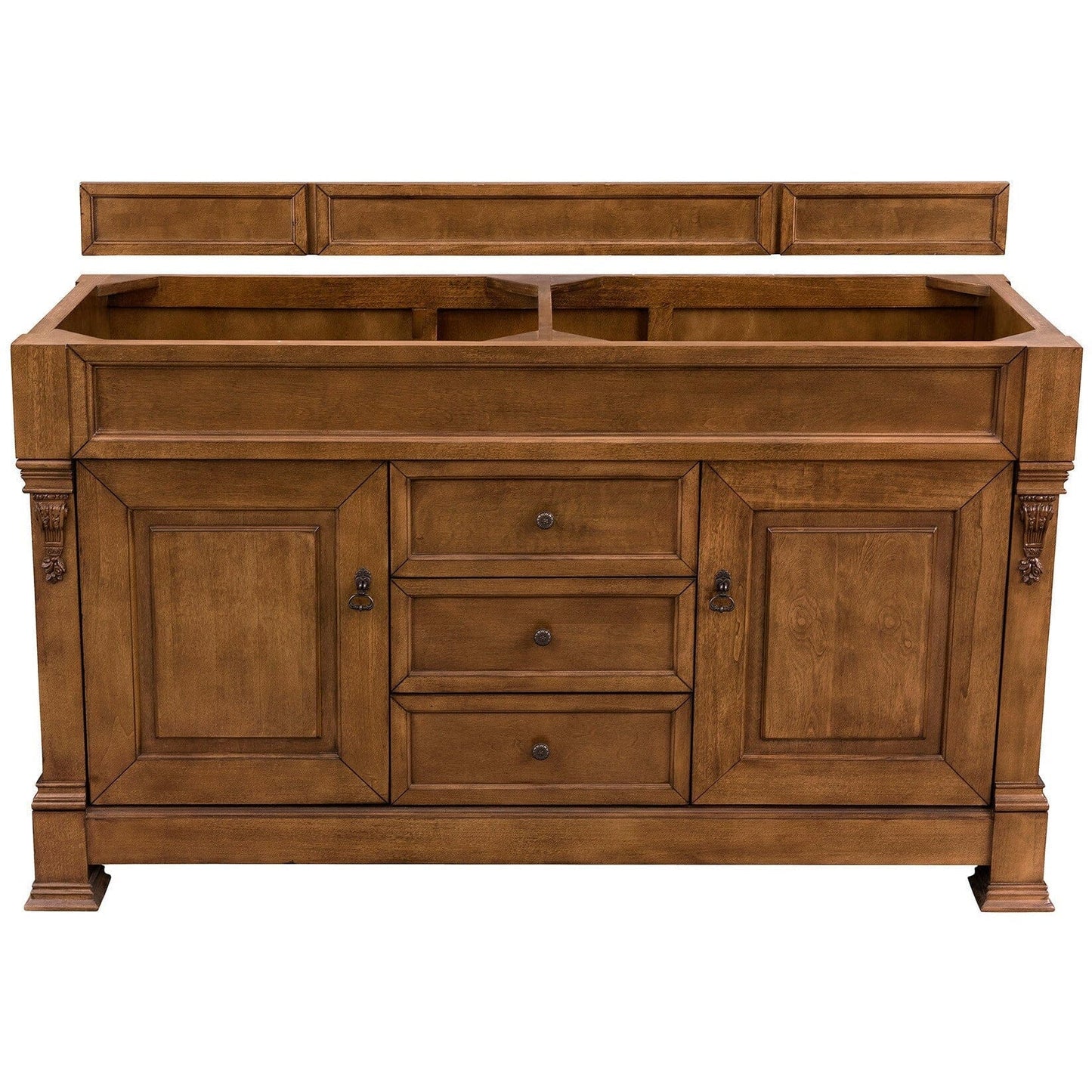 James Martin Brookfield 60" Double Vanity Vanities James Martin Country Oak Cabinet Only 