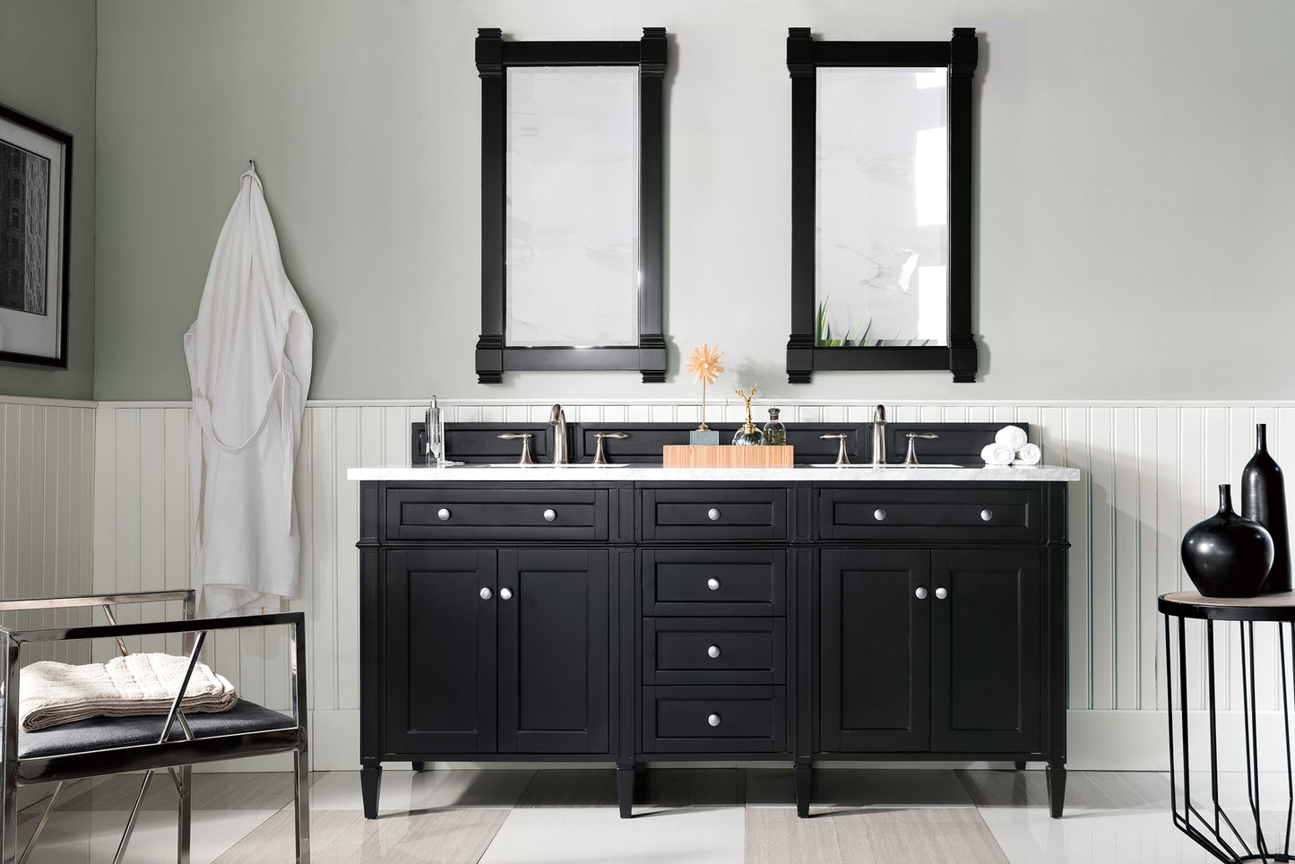 James Martin Brittany 72" Double Vanity with 3 CM Countertop