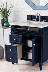 James Martin Brittany 30" Single Vanity with 3 CM Countertop