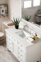James Martin Brittany 48" Single Vanity with 3 CM Countertop & FreePower Wireless Charger