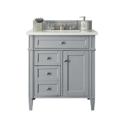 James Martin Brittany 30" Single Vanity with 3 CM Countertop