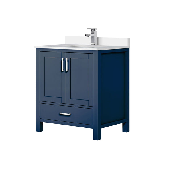 Lexora Collection Jacques 30 inch Bath Vanity, Top, and Faucet Set - Luxe Bathroom Vanities