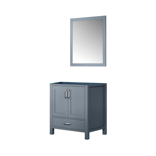Lexora Collection Jacques 30 inch Bath Vanity and 28 inch Mirror - Luxe Bathroom Vanities