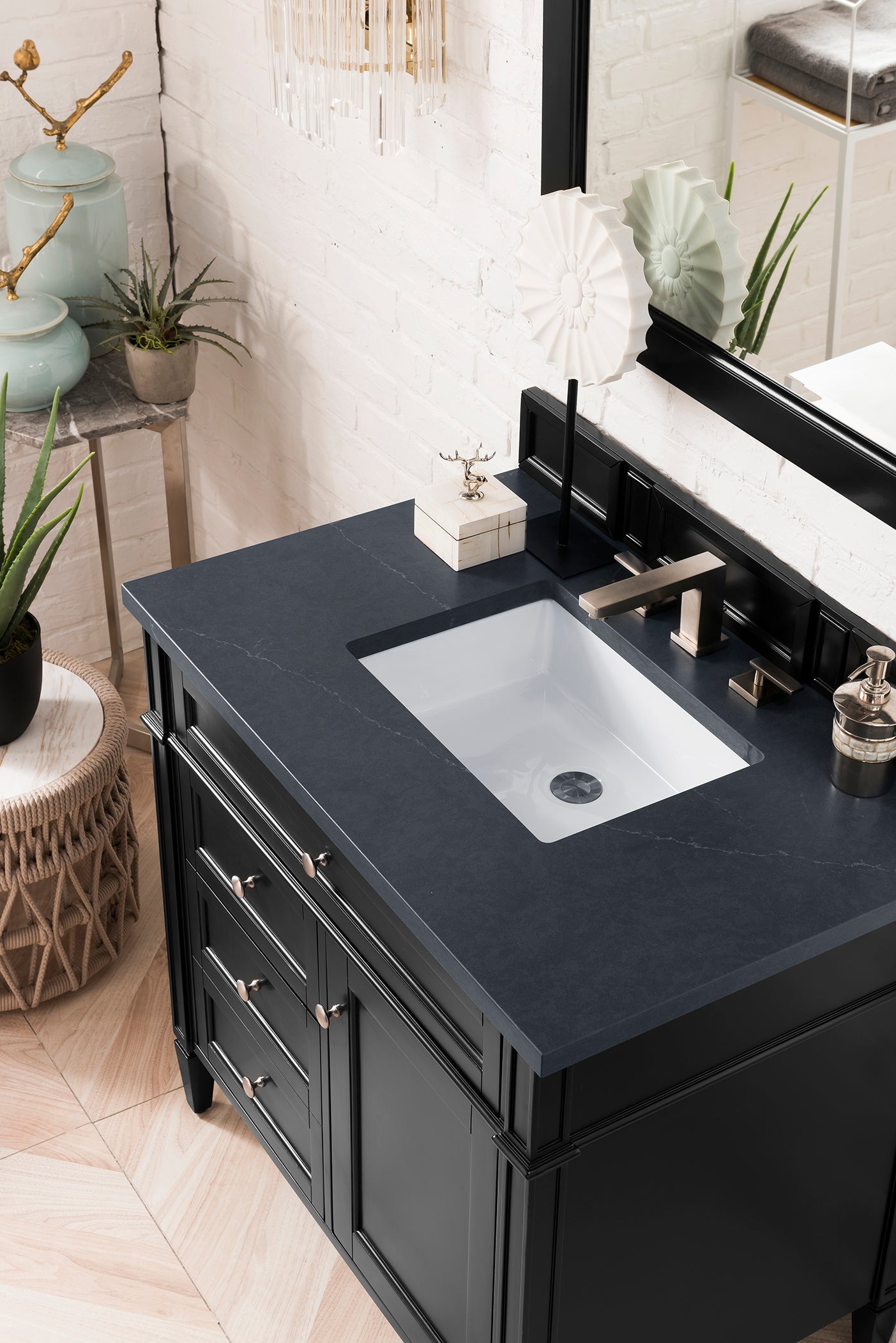 James Martin Brittany 36" Single Vanity with 3 Countertop