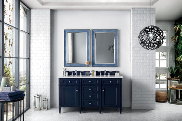 James Martin Brittany 60" Double Vanity with 3 CM Countertop & FreePower Wireless Charger