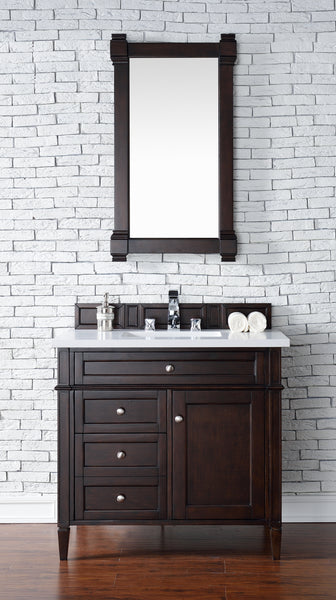 James Martin Brittany 36" Single Vanity with 3 Countertop