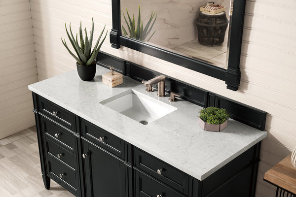 James Martin Brittany 60" Single Vanity with 3 CM Countertop & FreePower Wireless Charger