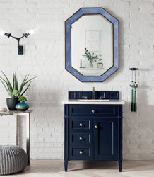 James Martin Brittany 30" Single Vanity with 3 CM Countertop