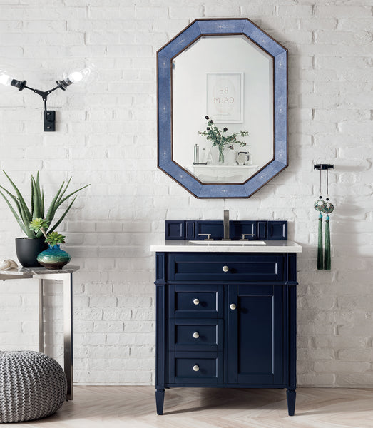 James Martin Brittany 30" Single Vanity with 3 CM Countertop