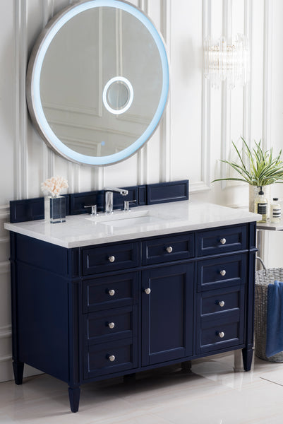James Martin Brittany 48" Single Vanity with 3 CM Countertop & FreePower Wireless Charger