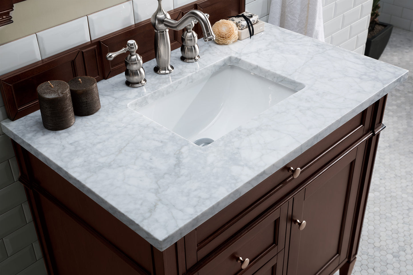 James Martin Brittany 36" Single Vanity with 3 Countertop