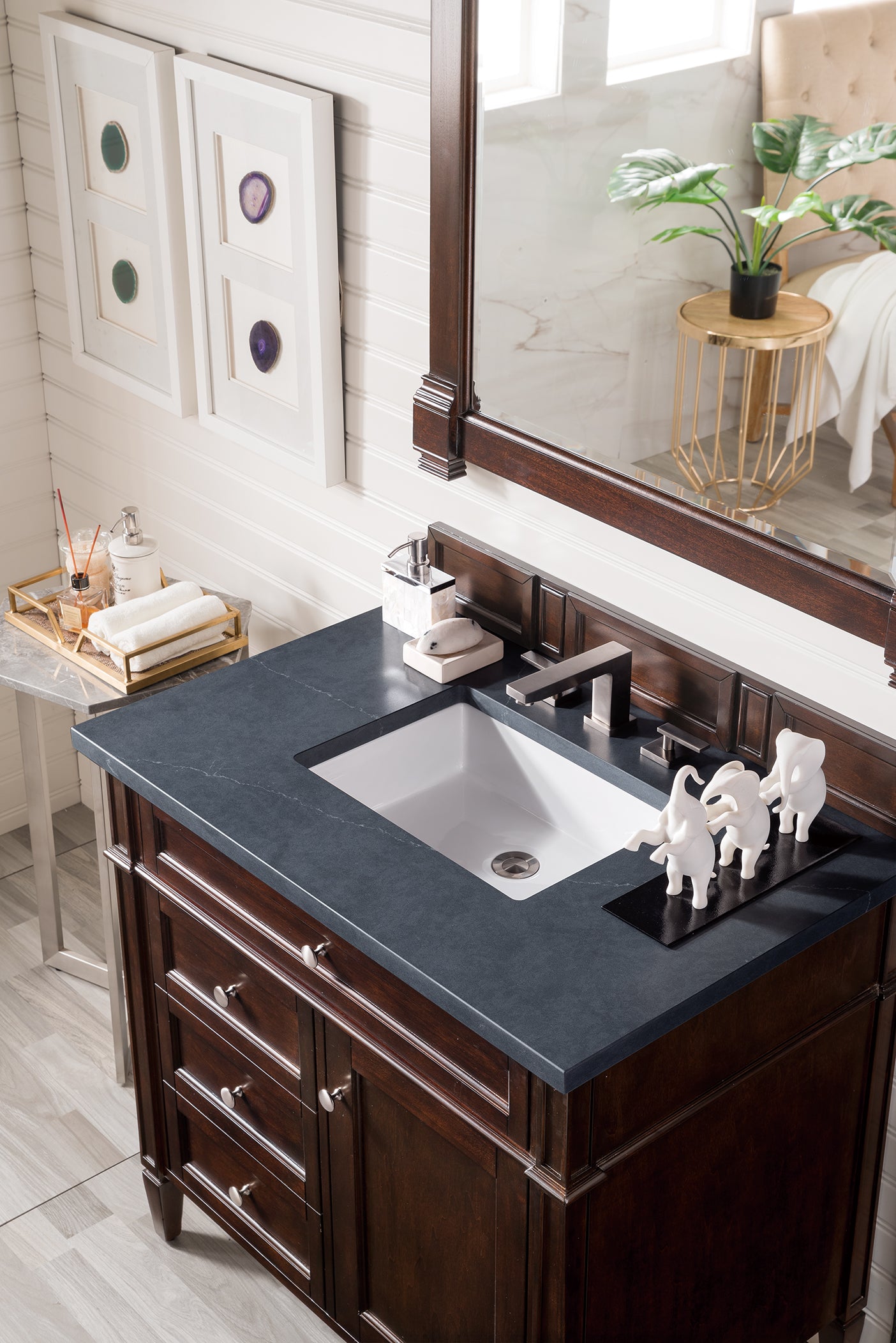 James Martin Brittany 36" Single Vanity with 3 Countertop