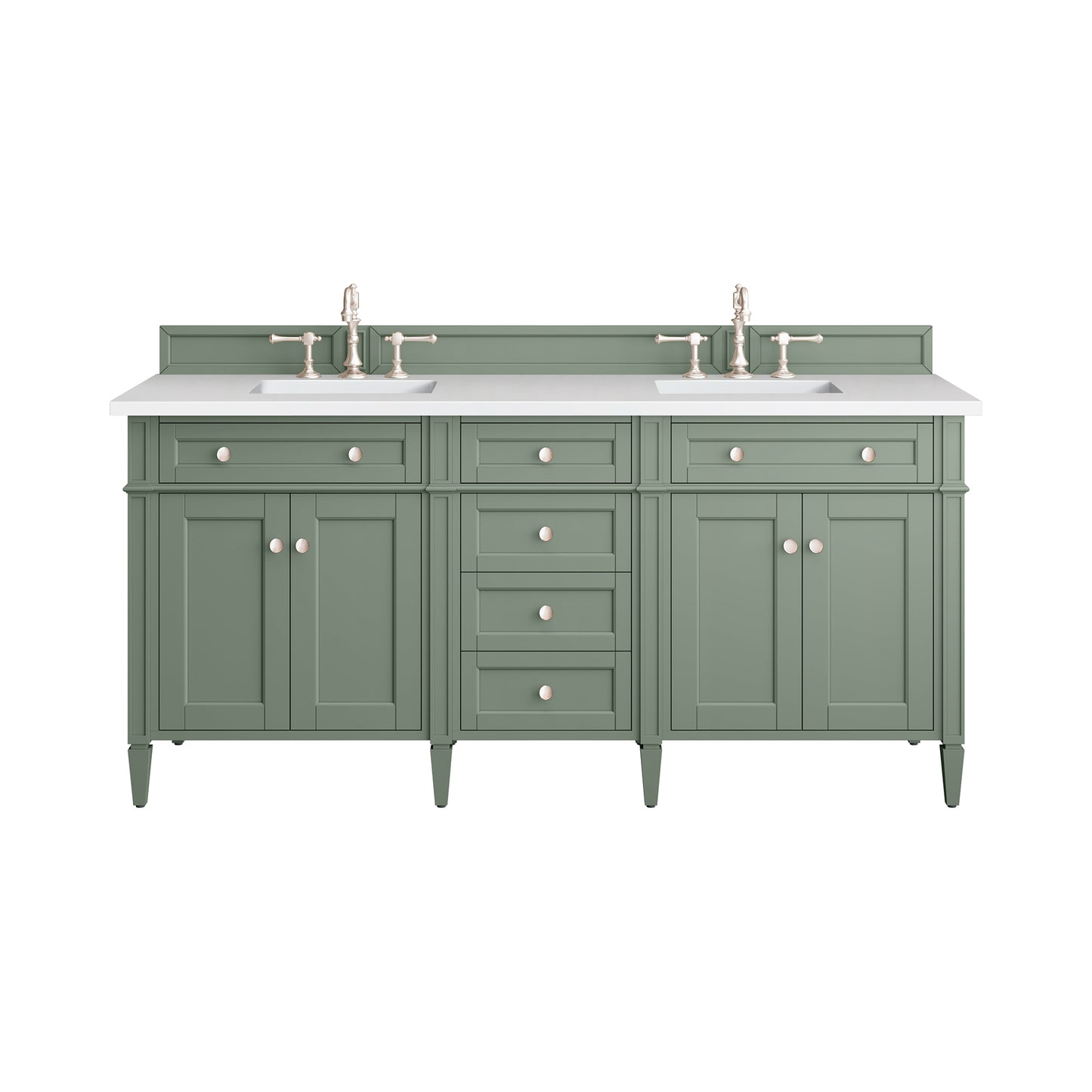 James Martin Brittany 72" Double Vanity W/ 3CM Countertop