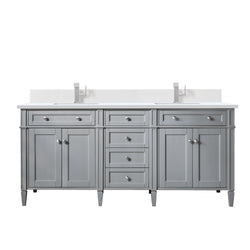 James Martin Brittany 72" Double Vanity W/ 3CM Countertop