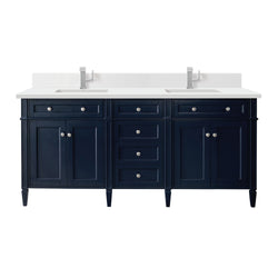 James Martin Brittany 72" Double Vanity W/ 3CM Countertop