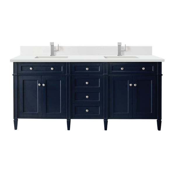 James Martin Brittany 72" Double Vanity W/ 3CM Countertop