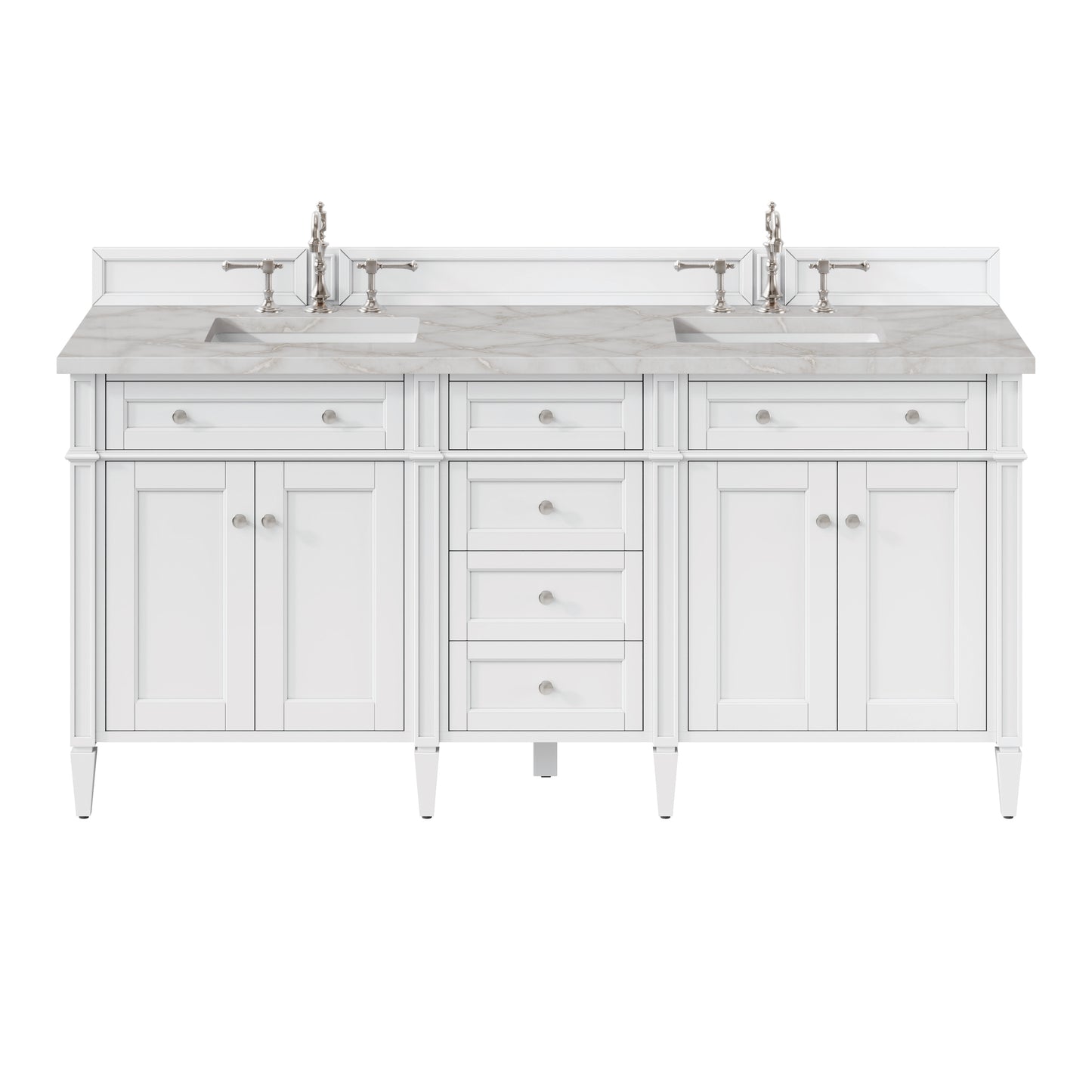 James Martin Brittany 72" Double Vanity W/ 3CM Countertop