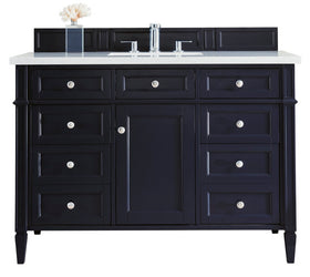 James Martin Brittany 48" Single Vanity with 3 CM Countertop & FreePower Wireless Charger