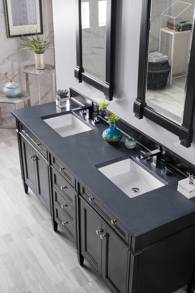 James Martin Brittany 72" Double Vanity with 3 CM Countertop