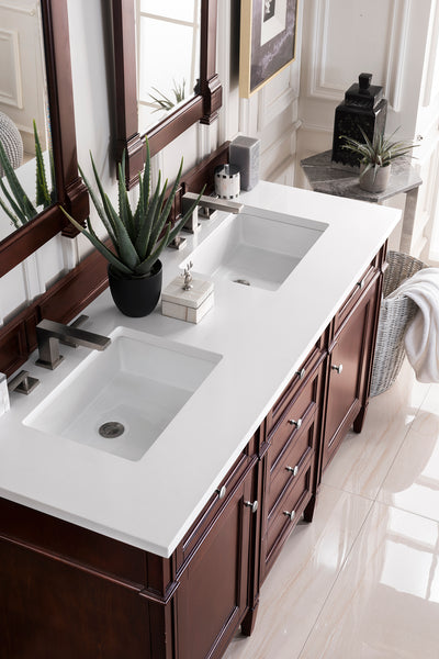 James Martin Brittany 60" Double Vanity with 3 CM Countertop