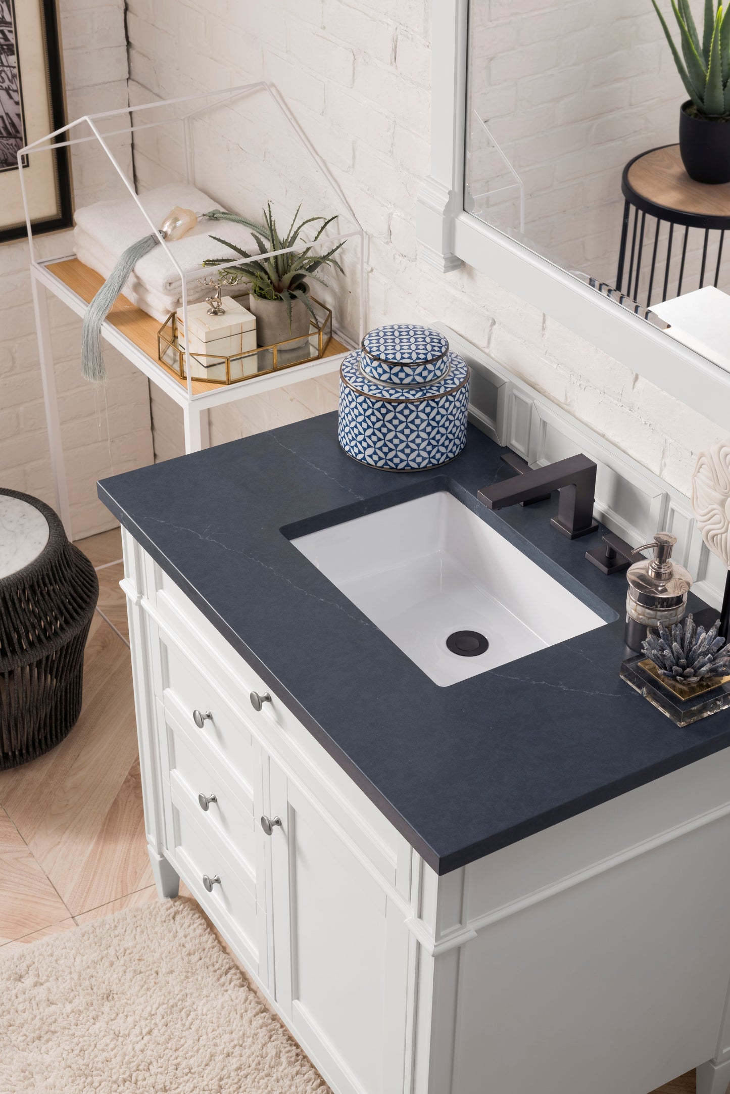 James Martin Brittany 36" Single Vanity with 3 Countertop