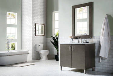 James Martin Metropolitan 36" Single Vanity with 3 CM Top - Luxe Bathroom Vanities