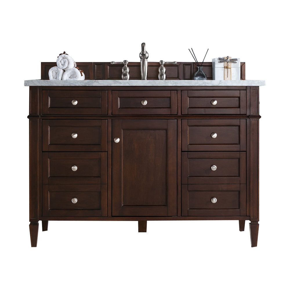 James Martin Brittany 48" Single Vanity with 3 CM Countertop & FreePower Wireless Charger