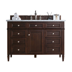 James Martin Brittany 48" Single Vanity with 3 CM Countertop & FreePower Wireless Charger
