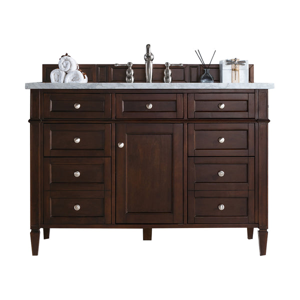 James Martin Brittany 48" Single Vanity with 3 CM Countertop & FreePower Wireless Charger