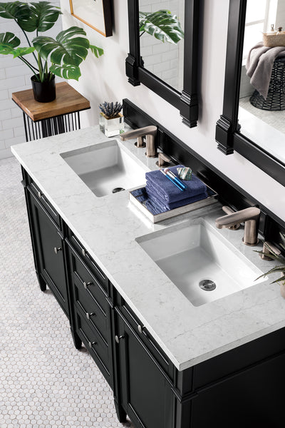 James Martin Brittany 60" Double Vanity with 3 CM Countertop & FreePower Wireless Charger