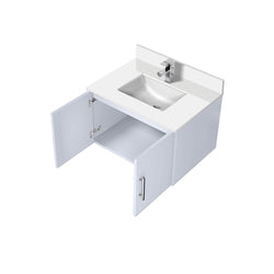 Lexora Collection Geneva 30 inch Bath Vanity, Top, and Faucet Set - Luxe Bathroom Vanities