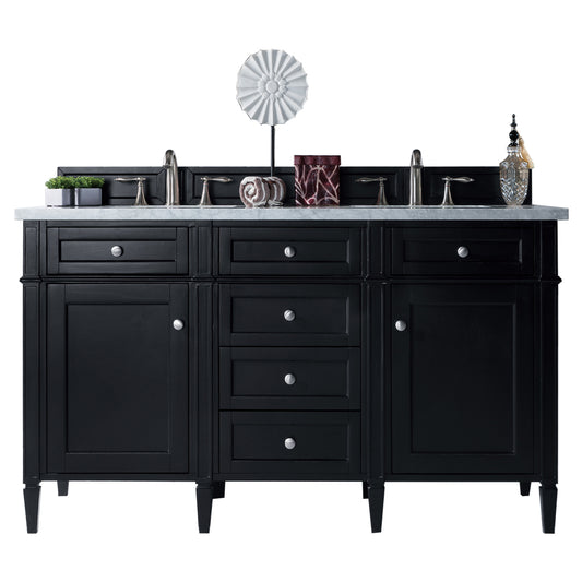 James Martin Brittany 60" Double Vanity with 3 CM Countertop & FreePower Wireless Charger