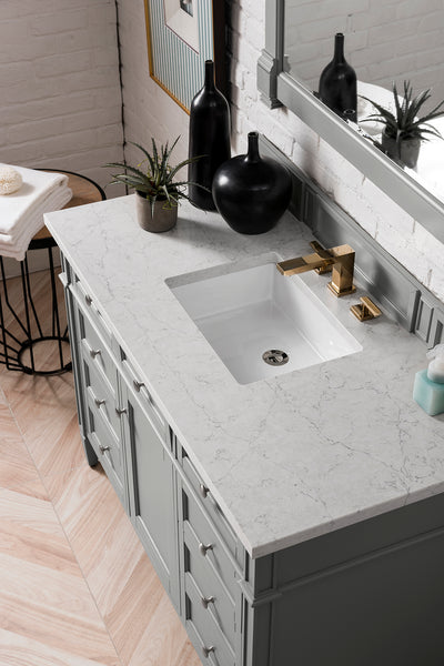 James Martin Brittany 48" Single Vanity with 3 CM Countertop & FreePower Wireless Charger