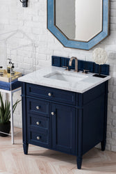 James Martin Brittany 30" Single Vanity with 3 CM Countertop